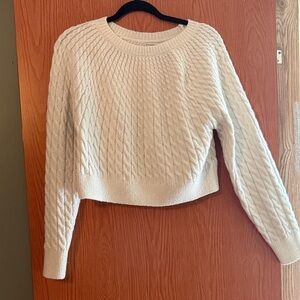 Sincerely Jules Cream Cable Knit Sweater